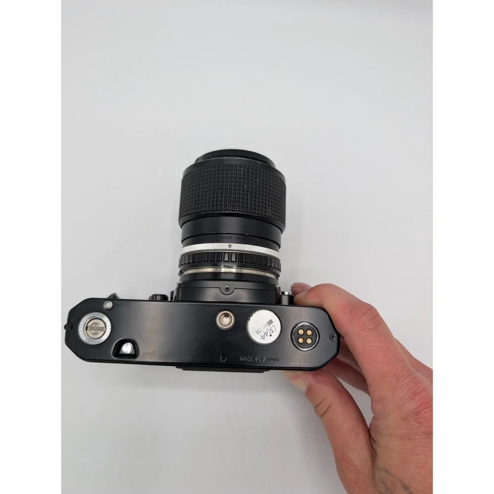 Nikon FM2 FM2N Black SLR Film Camera +  Nikon Lens Series E 36-72mm f/3.5
